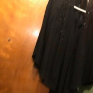 women's beaded evening wear, tea length 18w dress